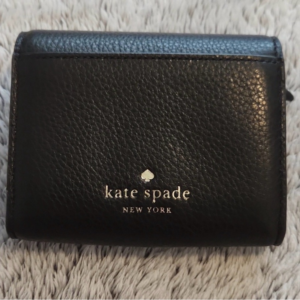 Kate Spade Black Leather Card Holder